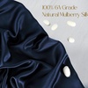 image:imageZIMASILK 100 Pure Mulberry Silk Pillow Cases for Hair and Skin Queen  Soft Hypoallergenic amp Smooth Both Sides Grade 6A Silk Hidden Zipper Gift for Women Men 1pc Queen 20x30 TaupeNavy Blue