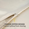 image:imageZIMASILK 100 Pure Mulberry Silk Pillow Cases for Hair and Skin Queen  Soft Hypoallergenic amp Smooth Both Sides Grade 6A Silk Hidden Zipper Gift for Women Men 1pc Queen 20x30 TaupeBeige Pair