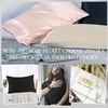 image:imageZIMASILK 100 Pure Mulberry Silk Pillow Cases for Hair and Skin Queen  Soft Hypoallergenic amp Smooth Both Sides Grade 6A Silk Hidden Zipper Gift for Women Men 1pc Queen 20x30 TaupeBlack Pair