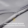 image:imageZIMASILK 100 Pure Mulberry Silk Pillow Cases for Hair and Skin Queen  Soft Hypoallergenic amp Smooth Both Sides Grade 6A Silk Hidden Zipper Gift for Women Men 1pc Queen 20x30 TaupeSilver Grey