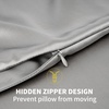 image:imageZIMASILK 100 Pure Mulberry Silk Pillow Cases for Hair and Skin Queen  Soft Hypoallergenic amp Smooth Both Sides Grade 6A Silk Hidden Zipper Gift for Women Men 1pc Queen 20x30 TaupeGray
