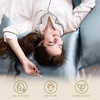 image:imageZIMASILK 100 Pure Mulberry Silk Pillow Cases for Hair and Skin Queen  Soft Hypoallergenic amp Smooth Both Sides Grade 6A Silk Hidden Zipper Gift for Women Men 1pc Queen 20x30 TaupeDusty Blue
