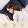 image:imageZIMASILK 100 Pure Mulberry Silk Pillow Cases for Hair and Skin Queen  Soft Hypoallergenic amp Smooth Both Sides Grade 6A Silk Hidden Zipper Gift for Women Men 1pc Queen 20x30 TaupeNavy Blue
