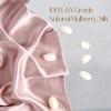 image:imageZIMASILK 100 Pure Mulberry Silk Pillow Cases for Hair and Skin Queen  Soft Hypoallergenic amp Smooth Both Sides Grade 6A Silk Hidden Zipper Gift for Women Men 1pc Queen 20x30 TaupePale Pink