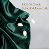 image:imageZIMASILK 100 Pure Mulberry Silk Pillow Cases for Hair and Skin Queen  Soft Hypoallergenic amp Smooth Both Sides Grade 6A Silk Hidden Zipper Gift for Women Men 1pc Queen 20x30 TaupeBlackish Green