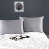 image:imageZIMASILK 100 Pure Mulberry Silk Pillow Cases for Hair and Skin Queen  Soft Hypoallergenic amp Smooth Both Sides Grade 6A Silk Hidden Zipper Gift for Women Men 1pc Queen 20x30 TaupeSilver Grey
