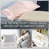 image:imageZIMASILK 100 Pure Mulberry Silk Pillow Cases for Hair and Skin Queen  Soft Hypoallergenic amp Smooth Both Sides Grade 6A Silk Hidden Zipper Gift for Women Men 1pc Queen 20x30 TaupeLight Gray