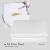 image:imageZIMASILK 19 Momme 100 Mulberry Silk Fitted Sheet  Seamless with Deep Pocket  Soft Silky amp Hypoallergenic for Luxury Sleep  King 78x8016 Chocolate White