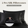 image:imageZIMASILK 19 Momme 100 Pure Mulberry Silk Bed Sheets  4Piece Sheet Set for Sleeping  Soft Breathable amp Hypoallergenic for a Comfortable Sleep  Queen Gray Black
