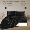 image:imageZIMASILK 19 Momme 100 Pure Mulberry Silk Bed Sheets  4Piece Sheet Set for Sleeping  Soft Breathable amp Hypoallergenic for a Comfortable Sleep  Queen Gray Black