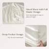 image:imageZIMASILK 19 Momme 100 Pure Mulberry Silk Bed Sheets  4Piece Sheet Set for Sleeping  Soft Breathable amp Hypoallergenic for a Comfortable Sleep  Queen Gray Ivory