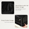 image:imageZIMASILK 19 Momme 100 Pure Mulberry Silk Bed Sheets  4Piece Sheet Set for Sleeping  Soft Breathable amp Hypoallergenic for a Comfortable Sleep  Queen Gray Black
