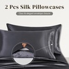 image:imageZIMASILK 19 Momme 100 Pure Mulberry Silk Bed Sheets  4Piece Sheet Set for Sleeping  Soft Breathable amp Hypoallergenic for a Comfortable Sleep  Queen Gray Space Gray
