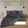 image:imageZIMASILK 19 Momme 100 Pure Mulberry Silk Bed Sheets  4Piece Sheet Set for Sleeping  Soft Breathable amp Hypoallergenic for a Comfortable Sleep  Queen Gray Space Gray