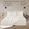 image:imageZIMASILK 19 Momme 100 Pure Mulberry Silk Bed Sheets  4Piece Sheet Set for Sleeping  Soft Breathable amp Hypoallergenic for a Comfortable Sleep  Queen Gray Ivory