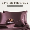 image:imageZIMASILK 19 Momme 100 Pure Mulberry Silk Bed Sheets  4Piece Sheet Set for Sleeping  Soft Breathable amp Hypoallergenic for a Comfortable Sleep  Queen Gray Grey Purple