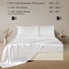 image:imageZIMASILK 19 Momme 100 Pure Mulberry Silk Bed Sheets  4Piece Sheet Set for Sleeping  Soft Breathable amp Hypoallergenic for a Comfortable Sleep  Queen Gray White