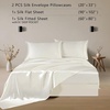 image:imageZIMASILK 19 Momme 100 Pure Mulberry Silk Bed Sheets  4Piece Sheet Set for Sleeping  Soft Breathable amp Hypoallergenic for a Comfortable Sleep  Queen Gray Ivory