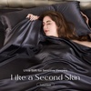 image:imageZIMASILK 19 Momme 100 Pure Mulberry Silk Bed Sheets  4Piece Sheet Set for Sleeping  Soft Breathable amp Hypoallergenic for a Comfortable Sleep  Queen Gray White