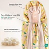 image:imageZIMASILK 19 Momme Long Mulberry Silk Bonnet for Sleeping Women  Double Layer For Long Hair Braids amp Curls Reduces Hair Frizz Sleeping amp Health Care Soft Elastic Tie Band 1PcPink Lemon