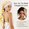 image:imageZIMASILK 19 Momme Long Mulberry Silk Bonnet for Sleeping Women  Double Layer For Long Hair Braids amp Curls Reduces Hair Frizz Sleeping amp Health Care Soft Elastic Tie Band 1PcPink Lemon