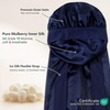 image:imageZIMASILK 19 Momme Long Mulberry Silk Bonnet for Sleeping Women  Double Layer For Long Hair Braids amp Curls Reduces Hair Frizz Sleeping amp Health Care Soft Elastic Tie Band 1PcNavy Blue