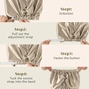 image:imageZIMASILK 22 Momme 100 Mulberry Silk Bonnet for Sleeping Women Pink  Double Layer Breathable Highest Grade 6A Silk Hair wrap Sleeping amp Hair Care Adjustable Elastic Stay On Head 1PcTaupe  New