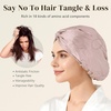 image:imageZIMASILK 22 Momme 100 Mulberry Silk Bonnet for Sleeping Women Pink  Double Layer Breathable Highest Grade 6A Silk Hair wrap Sleeping amp Hair Care Adjustable Elastic Stay On Head 1PcPink  Fruit Line Art