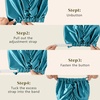 image:imageZIMASILK 22 Momme 100 Mulberry Silk Bonnet for Sleeping Women Pink  Double Layer Breathable Highest Grade 6A Silk Hair wrap Sleeping amp Hair Care Adjustable Elastic Stay On Head 1PcTurquoise