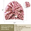 image:imageZIMASILK 22 Momme 100 Mulberry Silk Bonnet for Sleeping Women Pink  Double Layer Breathable Highest Grade 6A Silk Hair wrap Sleeping amp Hair Care Adjustable Elastic Stay On Head 1PcLeopard  PinkPurple