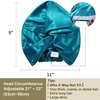 image:imageZIMASILK 22 Momme 100 Mulberry Silk Bonnet for Sleeping Women Pink  Double Layer Breathable Highest Grade 6A Silk Hair wrap Sleeping amp Hair Care Adjustable Elastic Stay On Head 1PcTurquoise