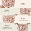 image:imageZIMASILK 22 Momme 100 Mulberry Silk Bonnet for Sleeping Women Pink  Double Layer Breathable Highest Grade 6A Silk Hair wrap Sleeping amp Hair Care Adjustable Elastic Stay On Head 1PcPink