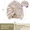 image:imageZIMASILK 22 Momme 100 Mulberry Silk Bonnet for Sleeping Women Pink  Double Layer Breathable Highest Grade 6A Silk Hair wrap Sleeping amp Hair Care Adjustable Elastic Stay On Head 1PcCream