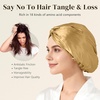 image:imageZIMASILK 22 Momme 100 Mulberry Silk Bonnet for Sleeping Women Pink  Double Layer Breathable Highest Grade 6A Silk Hair wrap Sleeping amp Hair Care Adjustable Elastic Stay On Head 1PcGold