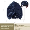 image:imageZIMASILK 22 Momme 100 Mulberry Silk Bonnet for Sleeping Women Pink  Double Layer Breathable Highest Grade 6A Silk Hair wrap Sleeping amp Hair Care Adjustable Elastic Stay On Head 1PcNavy
