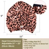 image:imageZIMASILK 22 Momme 100 Mulberry Silk Bonnet for Sleeping Women Pink  Double Layer Breathable Highest Grade 6A Silk Hair wrap Sleeping amp Hair Care Adjustable Elastic Stay On Head 1PcLeopardblackPink