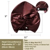 image:imageZIMASILK 22 Momme 100 Mulberry Silk Bonnet for Sleeping Women Pink  Double Layer Breathable Highest Grade 6A Silk Hair wrap Sleeping amp Hair Care Adjustable Elastic Stay On Head 1PcBurgundy