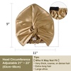 image:imageZIMASILK 22 Momme 100 Mulberry Silk Bonnet for Sleeping Women Pink  Double Layer Breathable Highest Grade 6A Silk Hair wrap Sleeping amp Hair Care Adjustable Elastic Stay On Head 1PcGold