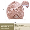 image:imageZIMASILK 22 Momme 100 Mulberry Silk Bonnet for Sleeping Women Pink  Double Layer Breathable Highest Grade 6A Silk Hair wrap Sleeping amp Hair Care Adjustable Elastic Stay On Head 1PcBlush Pink