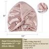 image:imageZIMASILK 22 Momme 100 Mulberry Silk Bonnet for Sleeping Women Pink  Double Layer Breathable Highest Grade 6A Silk Hair wrap Sleeping amp Hair Care Adjustable Elastic Stay On Head 1PcPink  Fruit Line Art