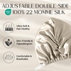 image:imageZIMASILK 22 Momme 100 Mulberry Silk Bonnet for Sleeping Women Pink  Double Layer Breathable Highest Grade 6A Silk Hair wrap Sleeping amp Hair Care Adjustable Elastic Stay On Head 1PcTaupe  New