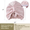 image:imageZIMASILK 22 Momme 100 Mulberry Silk Bonnet for Sleeping Women Pink  Double Layer Breathable Highest Grade 6A Silk Hair wrap Sleeping amp Hair Care Adjustable Elastic Stay On Head 1PcPink