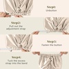 image:imageZIMASILK 22 Momme 100 Mulberry Silk Bonnet for Sleeping Women Pink  Double Layer Breathable Highest Grade 6A Silk Hair wrap Sleeping amp Hair Care Adjustable Elastic Stay On Head 1PcCream