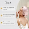 image:imageZIMASILK 22 Momme 100 Mulberry Silk Bonnet for Sleeping Women Pink  Double Layer Breathable Highest Grade 6A Silk Hair wrap Sleeping amp Hair Care Adjustable Elastic Stay On Head 1PcLeopard  PinkPurple