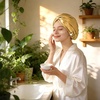 image:imageZIMASILK 22 Momme 100 Mulberry Silk Bonnet for Sleeping Women Pink  Double Layer Breathable Highest Grade 6A Silk Hair wrap Sleeping amp Hair Care Adjustable Elastic Stay On Head 1PcGold