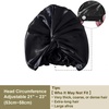 image:imageZIMASILK 22 Momme 100 Mulberry Silk Bonnet for Sleeping Women Pink  Double Layer Breathable Highest Grade 6A Silk Hair wrap Sleeping amp Hair Care Adjustable Elastic Stay On Head 1PcBlack