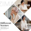 image:imageZIMASILK 22 Momme 100 Mulberry Silk Shower Cap for Women Hair Care Silk Hair Wrap for SleepingNavy Blue
