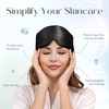 image:imageZIMASILK 22 Momme 100 Mulberry Silk Sleep Mask  Full Silk Filled  UltraSoft amp Breathable FaceHugging Blackout Eye Cover for Sleeping  Pink Black