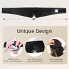 image:imageZIMASILK 22 Momme 100 Mulberry Silk Sleep Mask  Full Silk Filled  UltraSoft amp Breathable FaceHugging Blackout Eye Cover for Sleeping  Pink Black