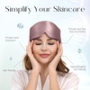 image:imageZIMASILK 22 Momme 100 Mulberry Silk Sleep Mask  Full Silk Filled  UltraSoft amp Breathable FaceHugging Blackout Eye Cover for Sleeping  Pink Gray Purple